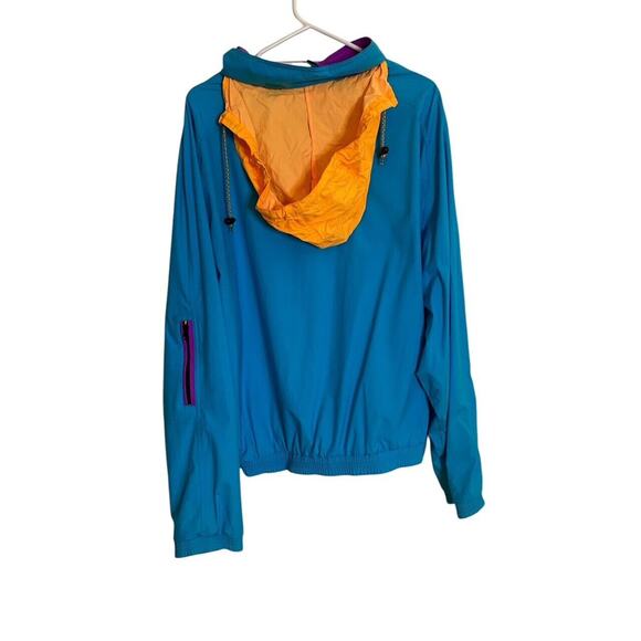 Vintage Skyr Men's Sport Convertibles Jacket XL Blue Colorblock Windbreaker - Picture 3 of 6